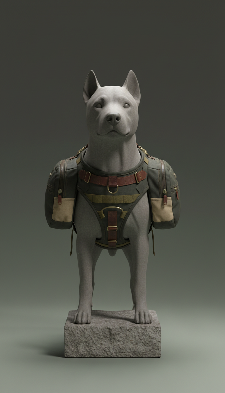 Utility dog pack with dual cargo compartments