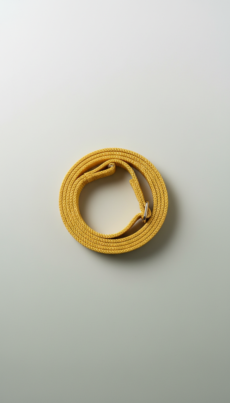 Adjustable leash in sunbeam yellow