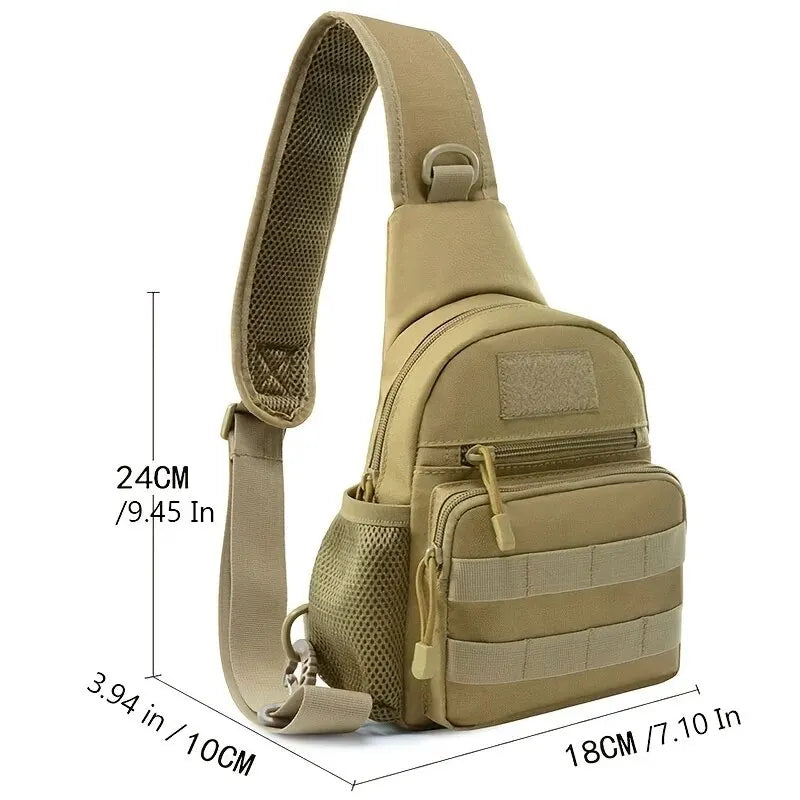 Military Shoulder Bag, Trekking Chest Sling Bag, Backpack For Hiking Outdoor Camping Fishing