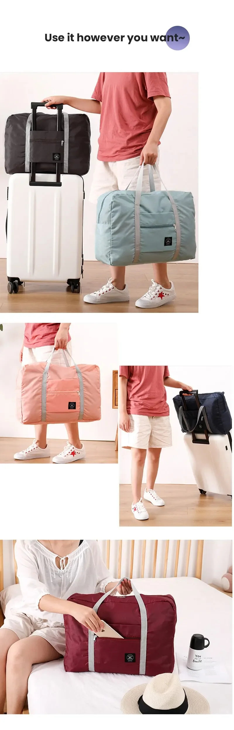 Foldable Travel Duffel Bags