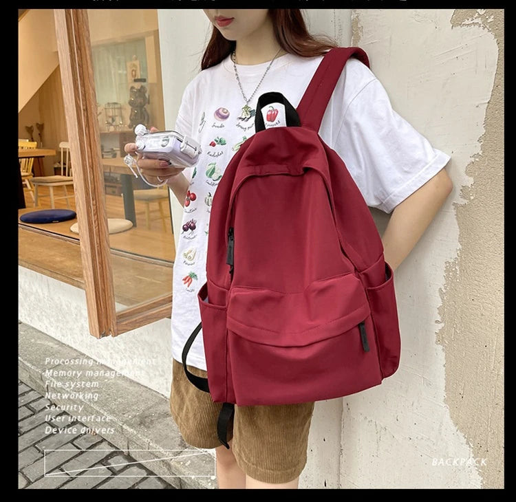 Black Canvas Backpack