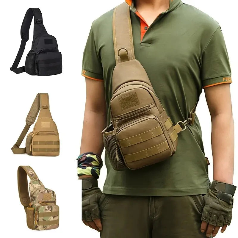 Military Shoulder Bag, Trekking Chest Sling Bag, Backpack For Hiking Outdoor Camping Fishing